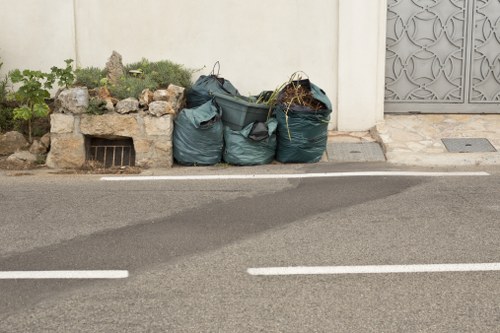 Smart bins equipped with sensors for efficient waste collection