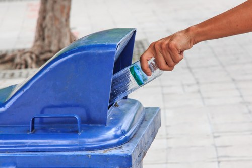 Recycling facilities processing waste materials in South East London